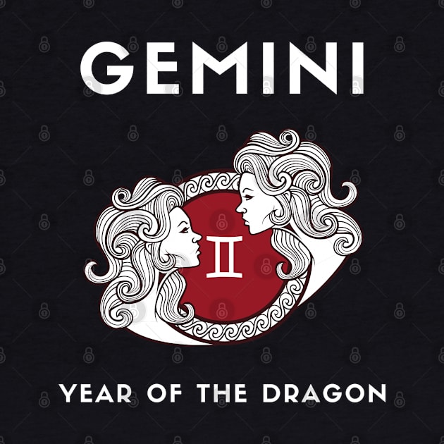 GEMINI / Year of the DRAGON by KadyMageInk